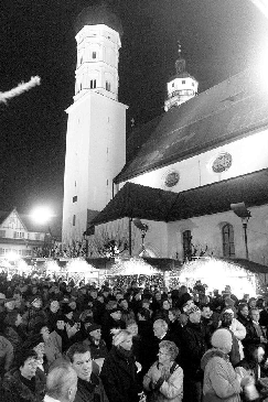 Anstrahlung der Stadtkirche Giengen